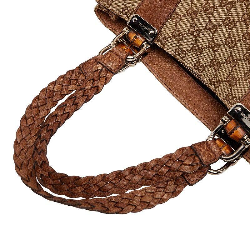 グッチ GGキャンバス バンブー 232946 ベージュ ブラウン キャンバス