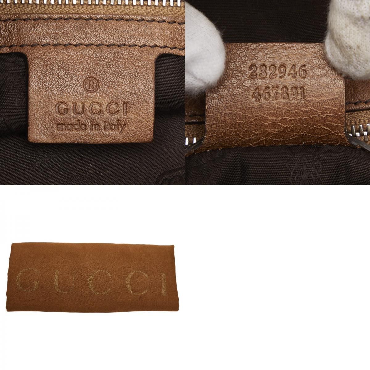 グッチ GGキャンバス バンブー 232946 ベージュ ブラウン キャンバス