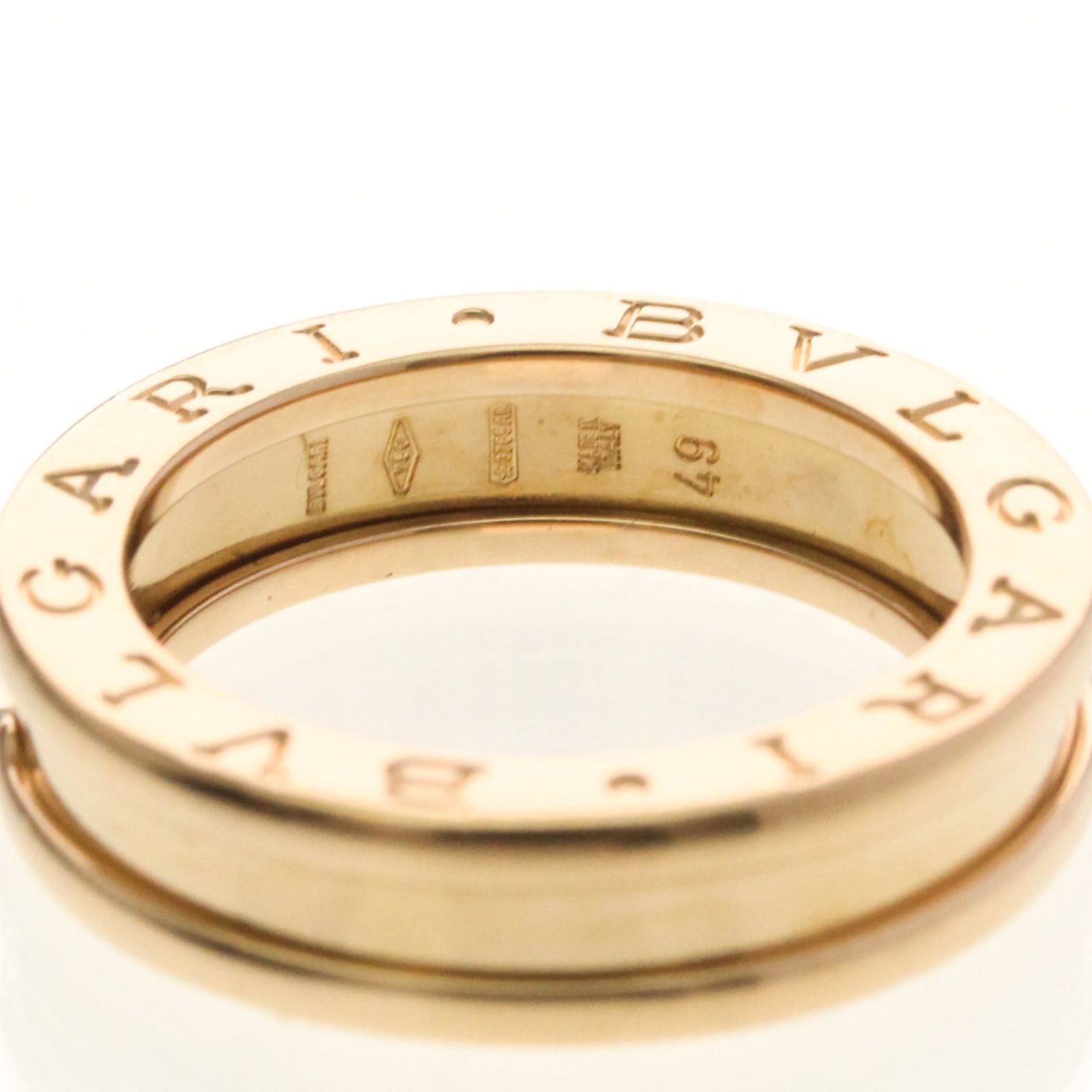ブルガリ(Bvlgari) ビーゼロワンリング XS K18ピンクゴールド(K18PG 