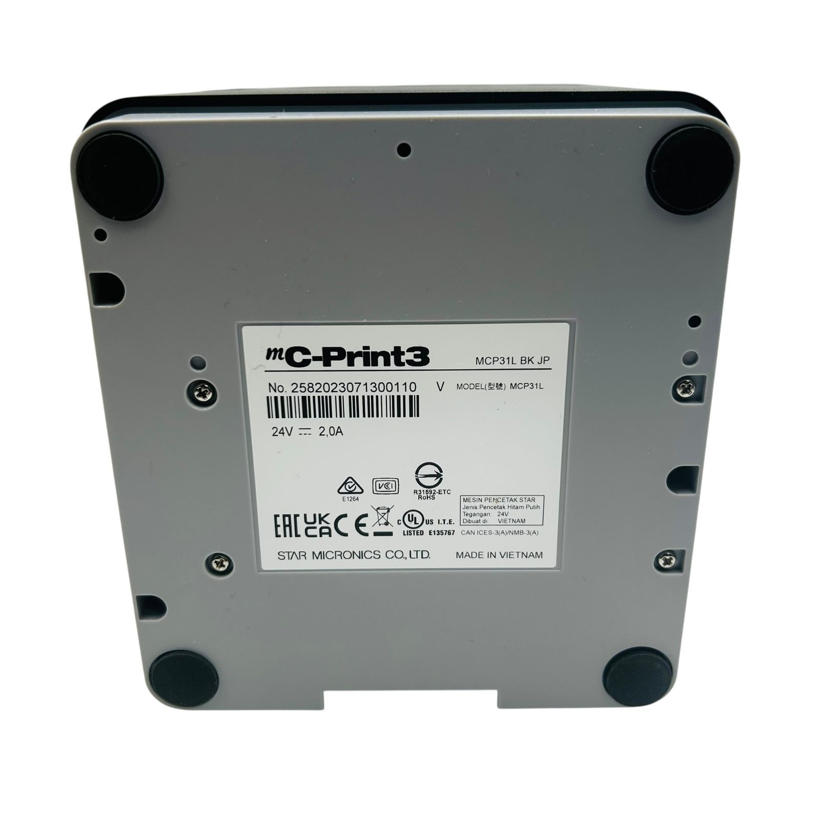 □美品 Star mC-Print3 MCP31L BK JP レシートプリンター 感熱