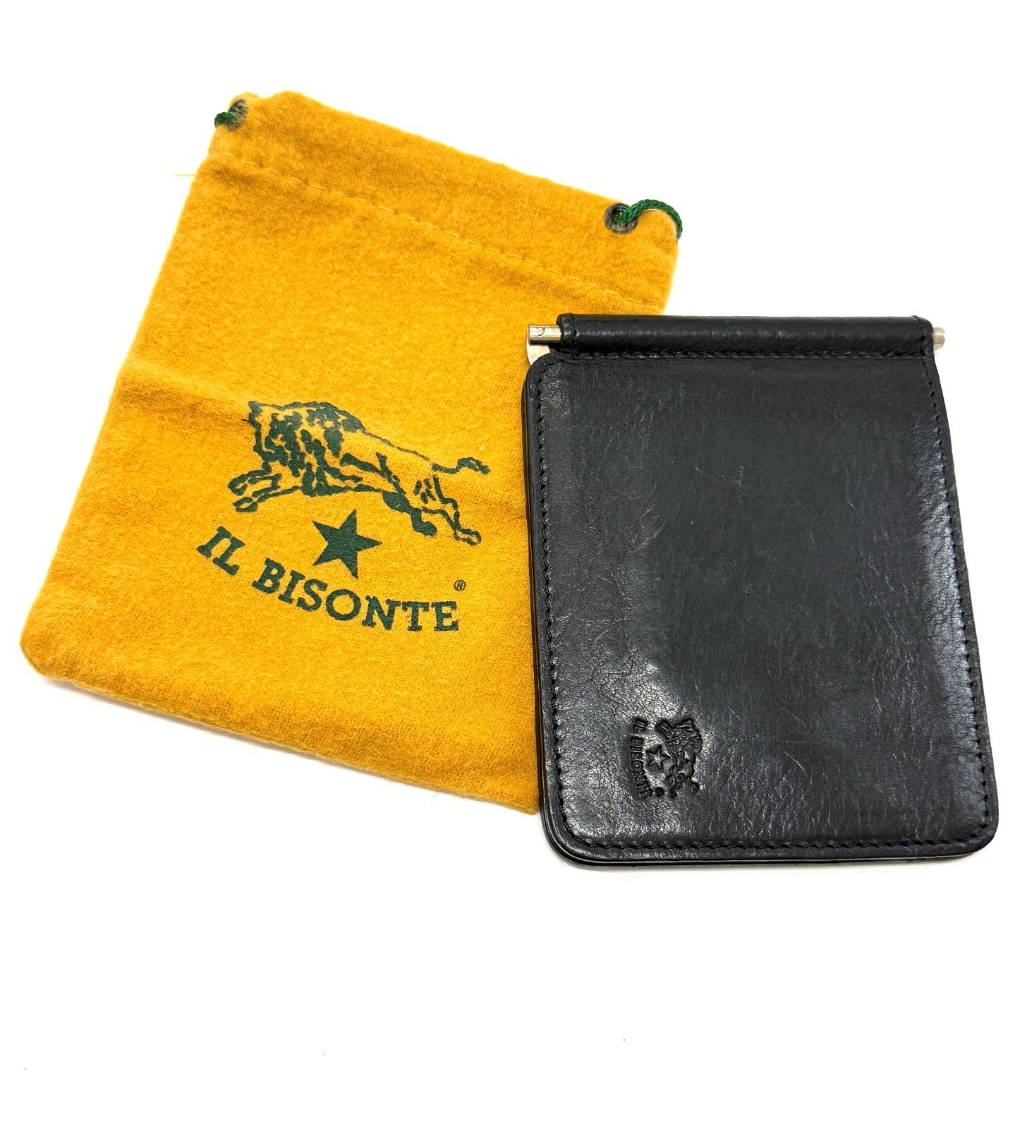 2026 現行 IL BISONTE イルビゾンテ レザー マネークリップ ブラック