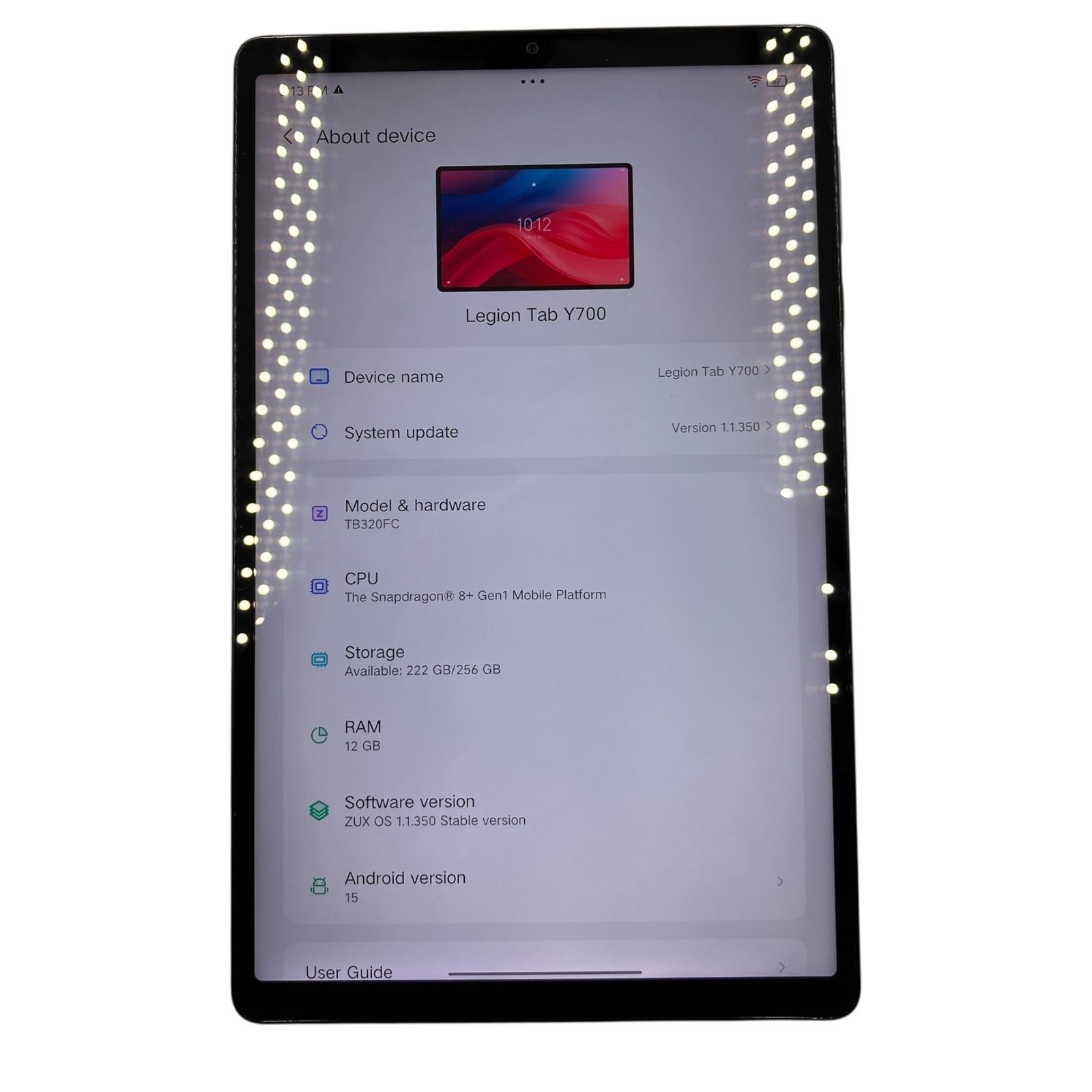 美品 Lenovo Legion Y700 TB320FC 12GB/256GB - メルカリ