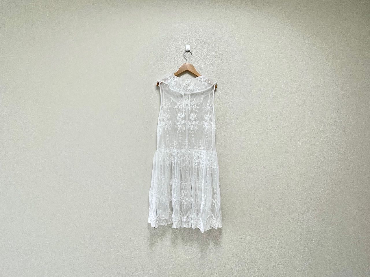 bulle de savon ビュルデサボン tulle 刺繍 tunic ブラウス タグ付き未 