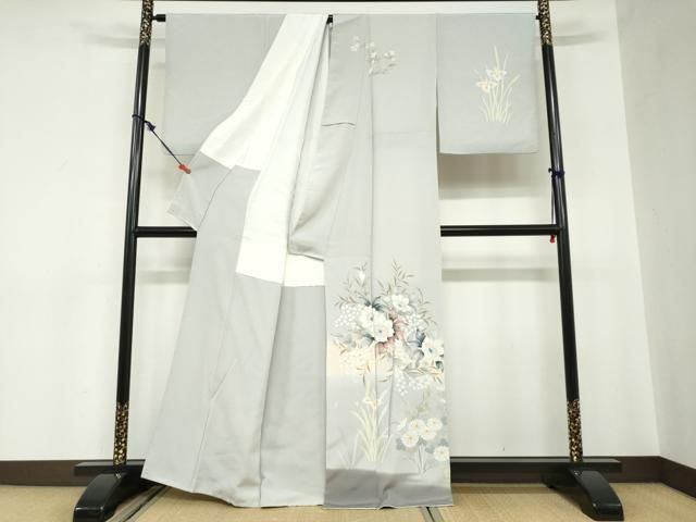 平和屋着物●訪問着　手描き　草花文　正絹　逸品　DABC2551ud 平和屋着物○訪問着 手描き 草花文 正絹 逸品 DABC2551ud - メルカリ
