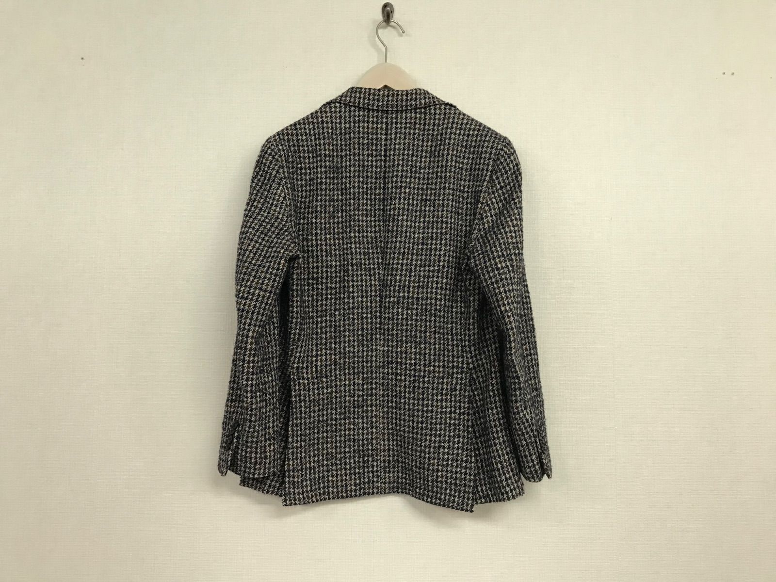 本物ラトーレLATORREforTROJANニット千鳥柄テーラードジャケット長袖