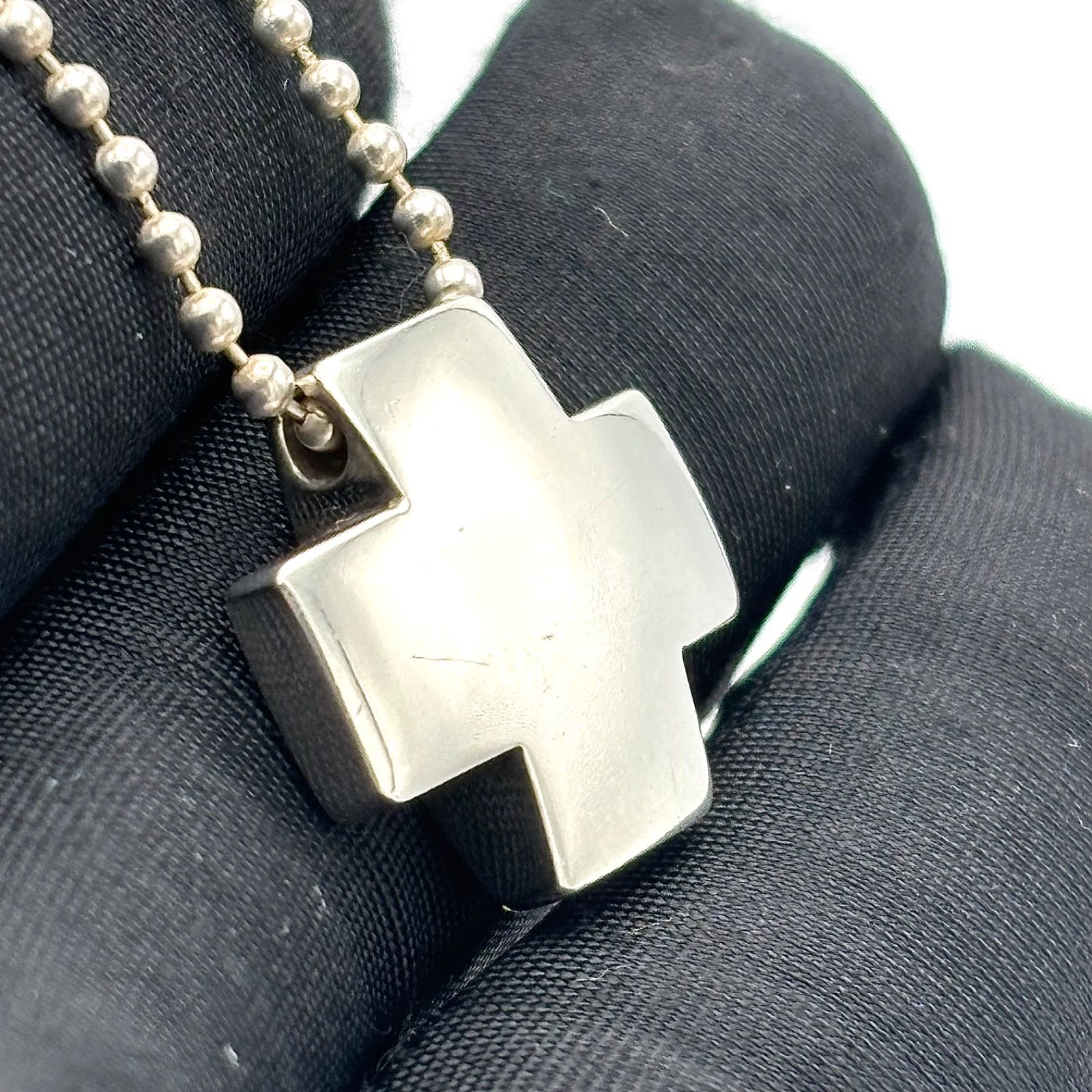 Tiffany&Co. ティファニー ローマンクロス ネックレス ボールチェーン 