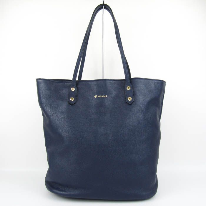 ラシット トートバッグ オールレザー 鞄 ブランド レディース ネイビー