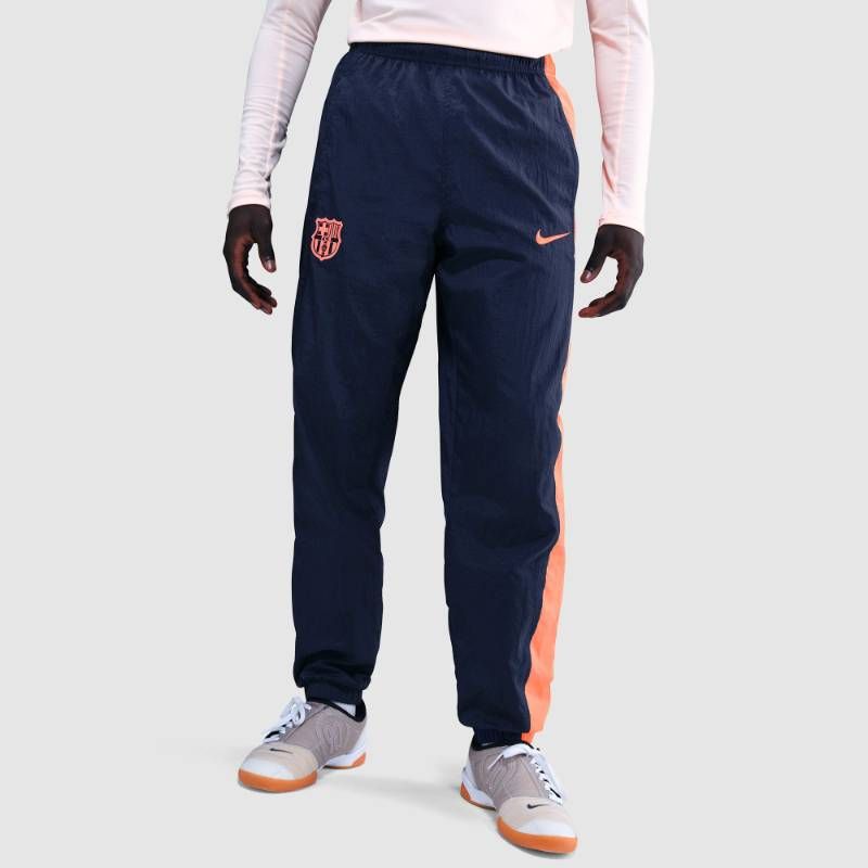 【送料無料・匿名配送】Nike ナイキ FCバルセロナ 25/26 T90 パンツ ジャージ トレーニングウェア トレーニングパンツ 紺 ネイビー 橙 オレンジ 新品 正規品 並行輸入 日本未発売