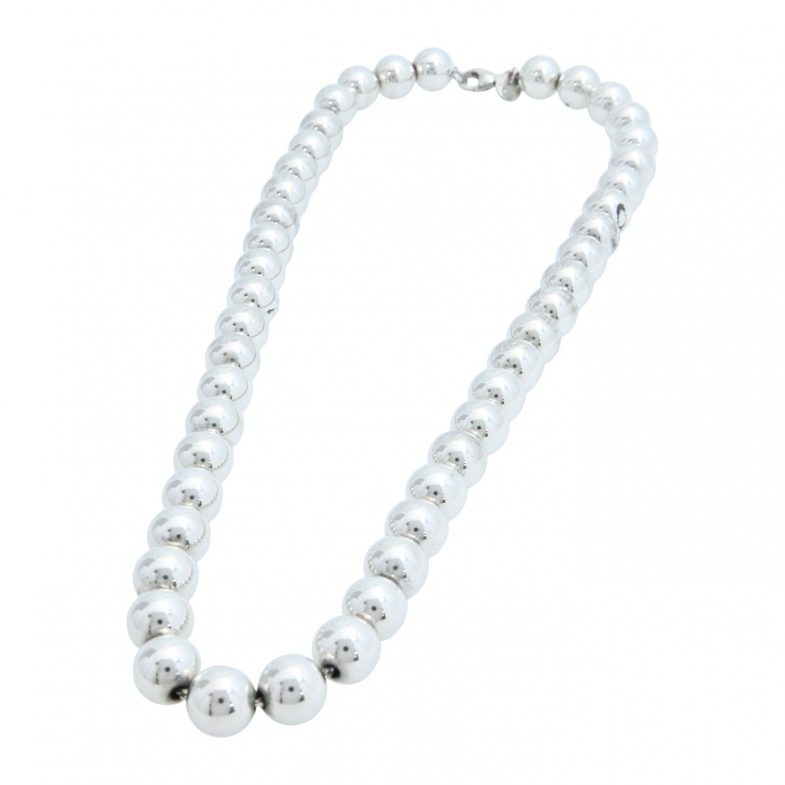 ティファニー ハードウェア ボール チェーン ネックレス シルバー A