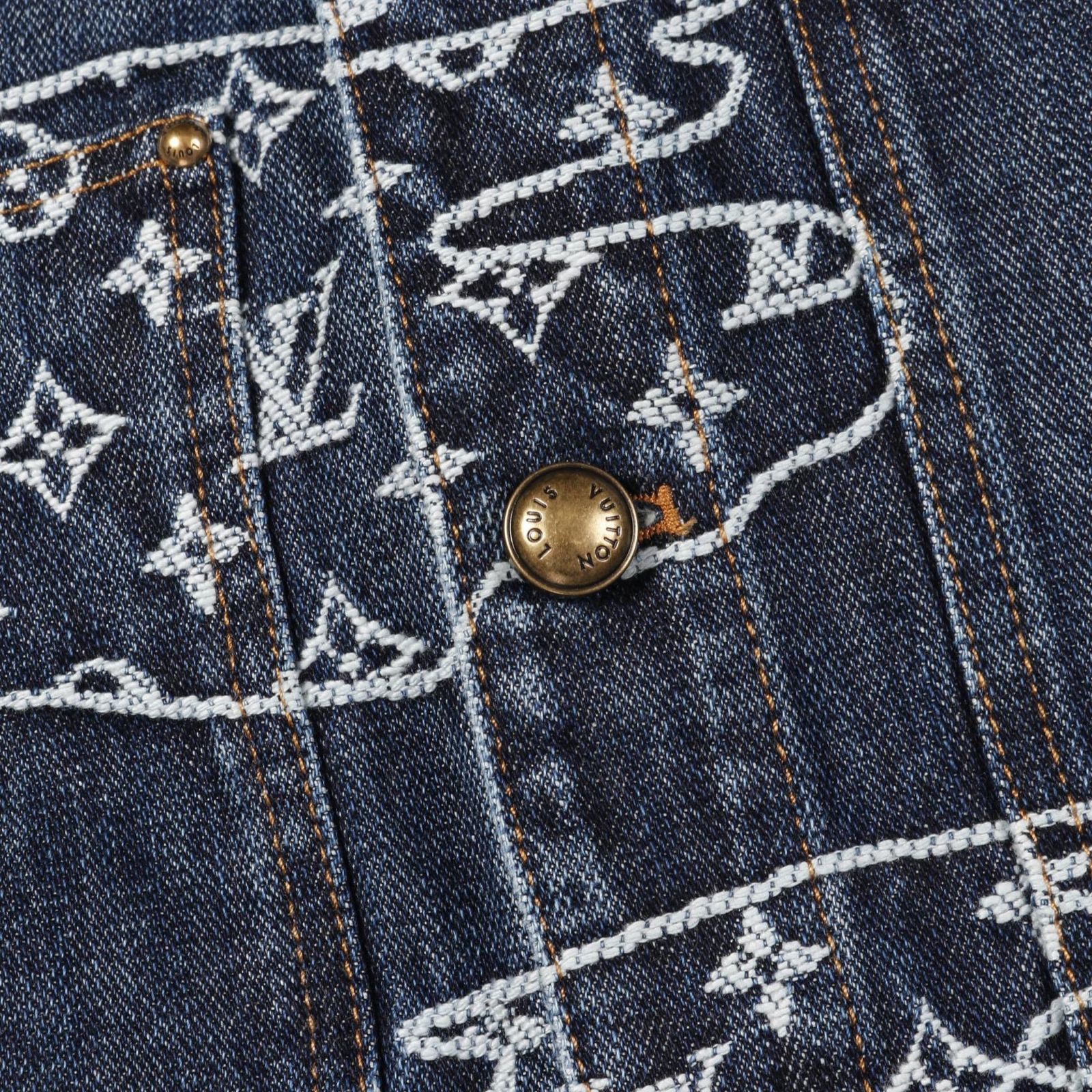 ルイ・ヴィトン LOUIS VUITTON デニムジャケット モノグラム デニム