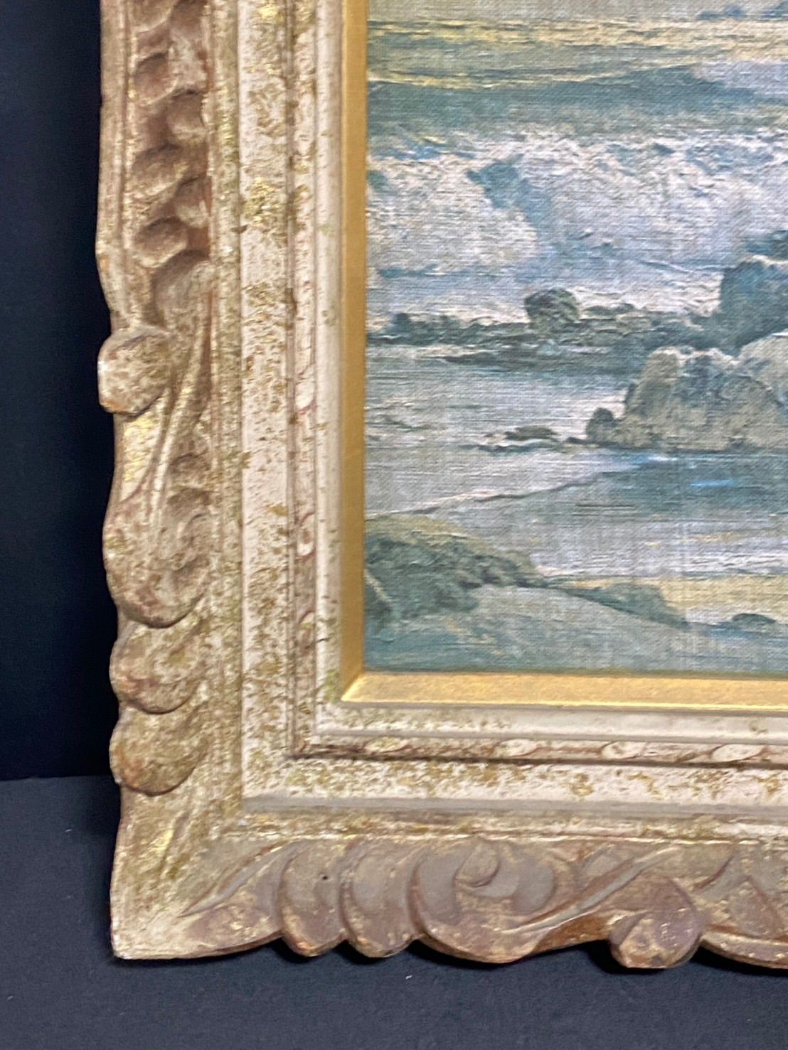 アートフレーム F10号 額縁 ブラウン 木製 アンティーク 油彩額縁