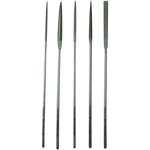 新品 TRUSCO(トラスコ) ダイヤモンドニードルヤスリ 半丸・三角・平・角・丸 5本組S 細目 TNFS2