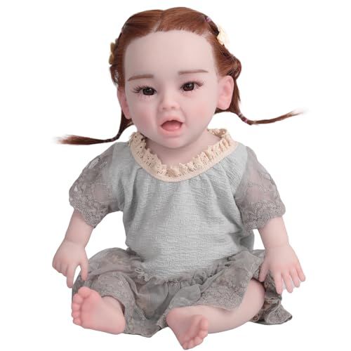 新品 45センチメートルフルシリコーンドール赤ちゃんの人形本当の人形シミュレーション赤ちゃん新生児クリスマスプレゼント誕生日プレゼントのための看護実習ママ体験家族の交際 (ソフトホワイト 45cm 女の子)