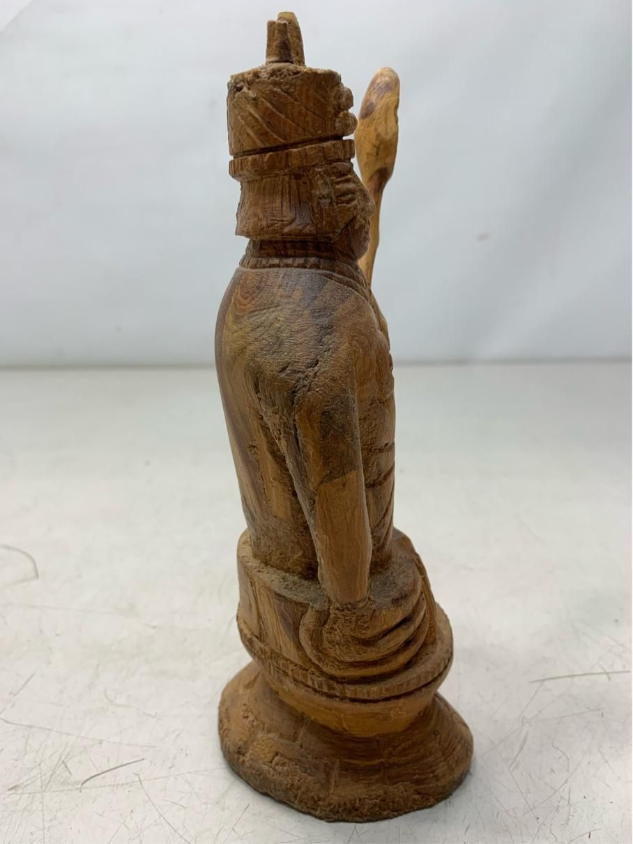 貴重 木彫人形 民芸品 置物 ヴィンテージ雑貨 アンティークインテリア