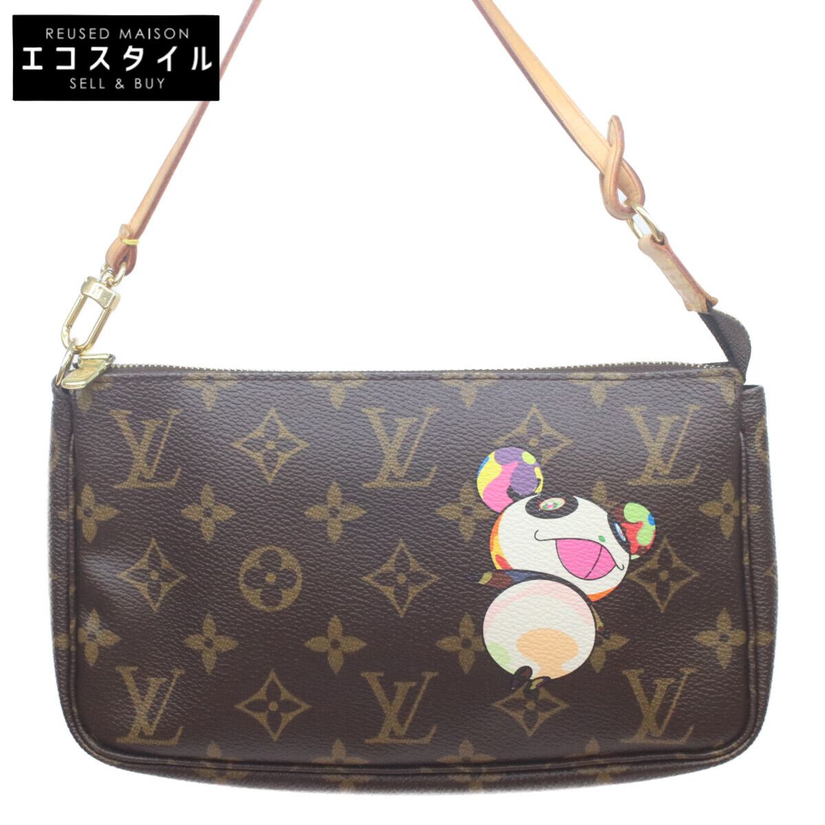 LOUIS VUITTON ルイヴィトン ×村上隆 M51981 ﾓﾉｸﾞﾗﾑﾊﾟﾝﾀﾞ ﾎﾟｼｪｯﾄｱｸｾ