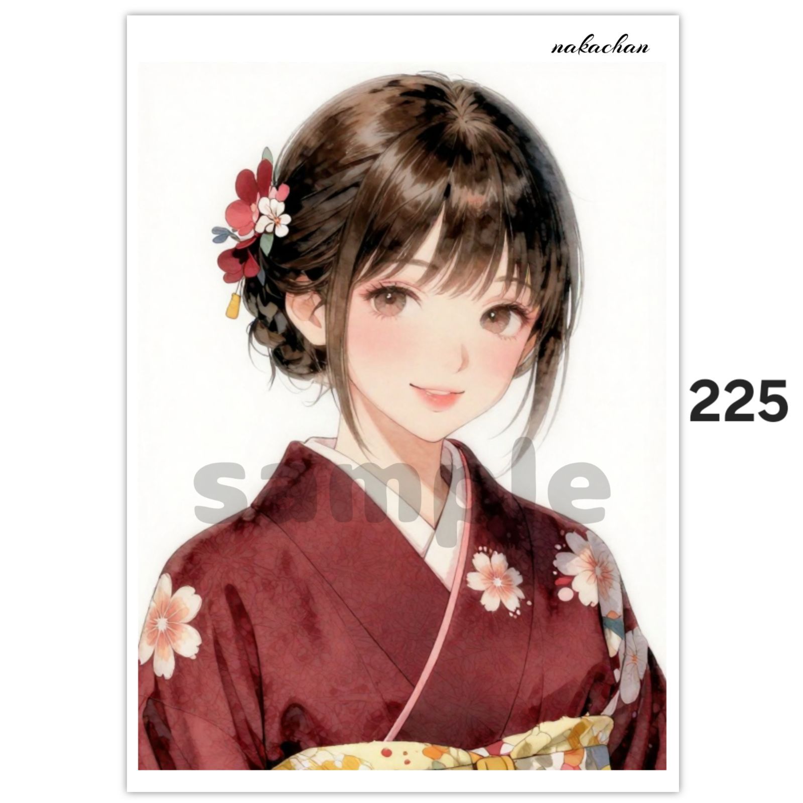 オリジナル人物ステッカー【225】 - メルカリ