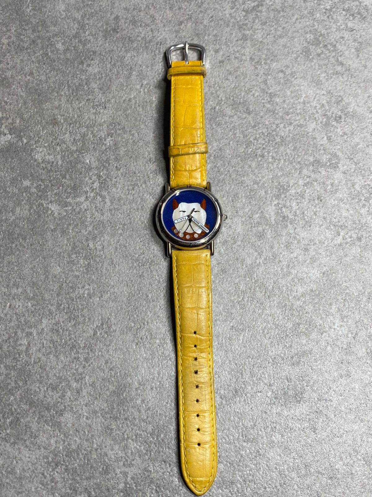 Pierre Lannier ピエールラニエ フレンチブルドックモチーフ 腕時計