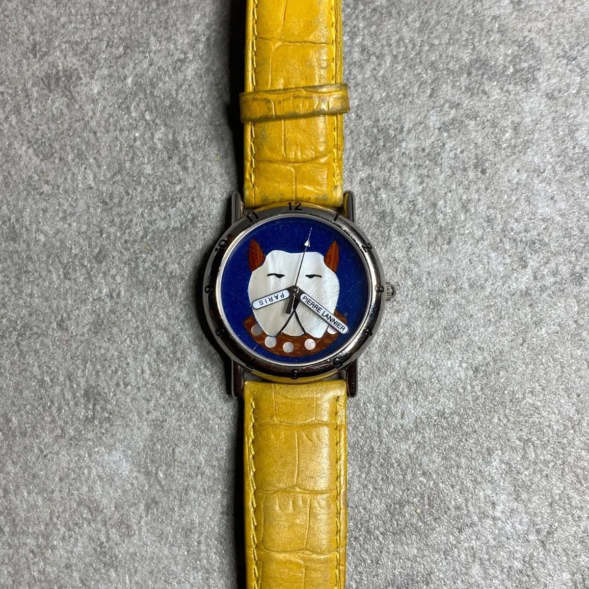 Pierre Lannier ピエールラニエ フレンチブルドックモチーフ 腕時計