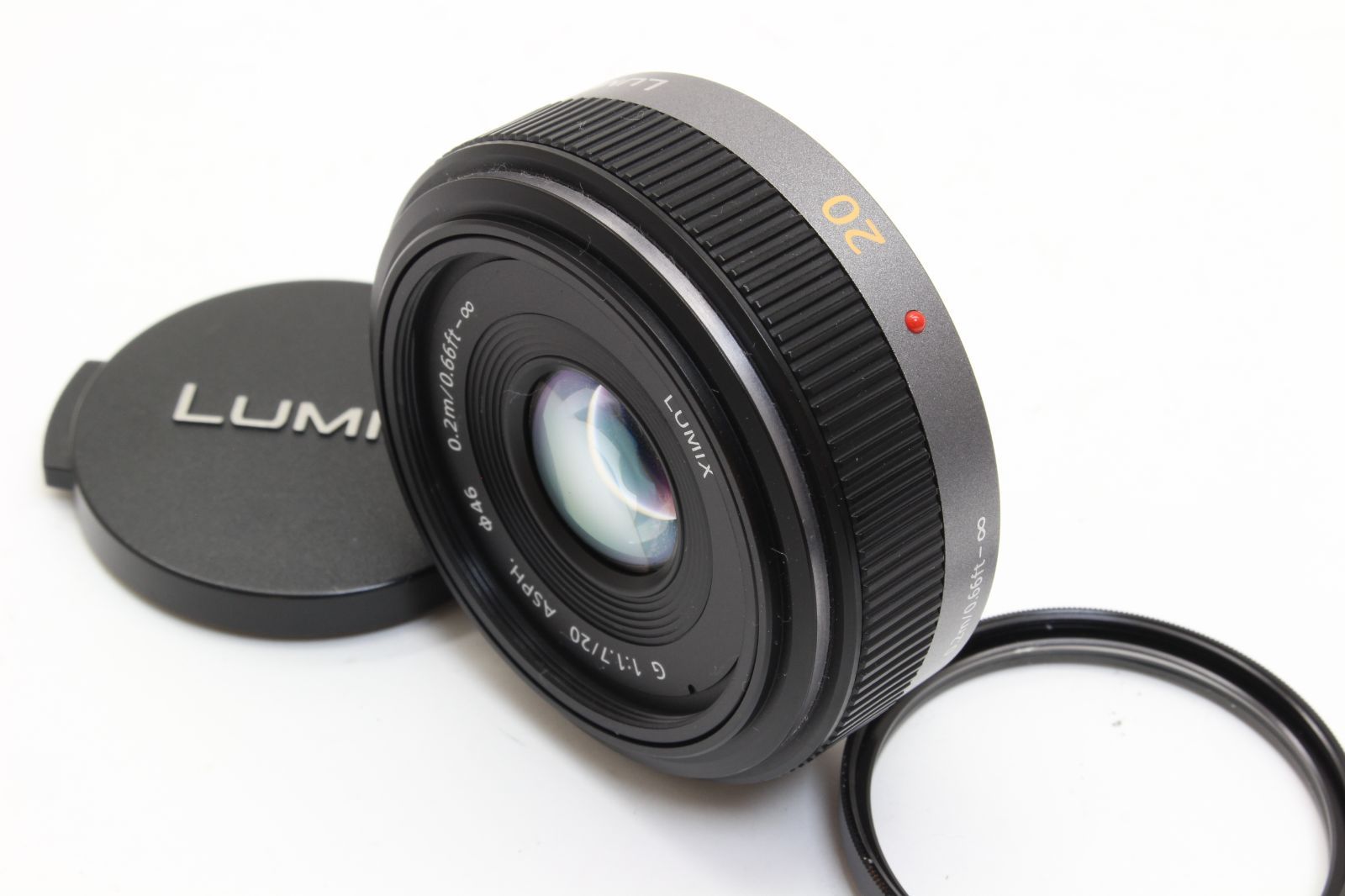 A (美品) Panasonic パナソニック LUMIX G 20mm F1.7 H-H020 マイクロ