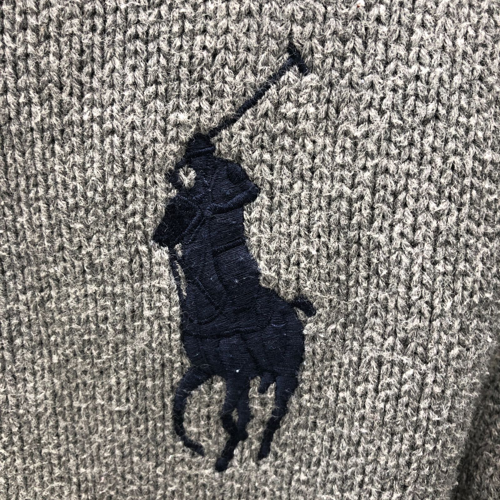 Polo By Ralph Lauren キッズ 4/4T ジップアップカーディガン グレー 