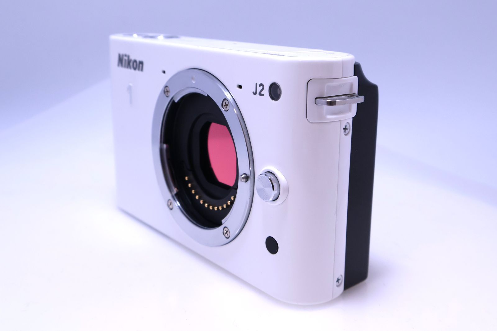 美品】Nikon Nikon 1 J2 ボディー ホワイト N1J2WH ミラーレス一眼