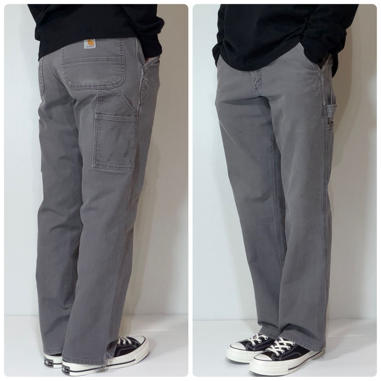 レアサイズ 美色 Carhartt カーハート ヘビー ダック シングルニー 