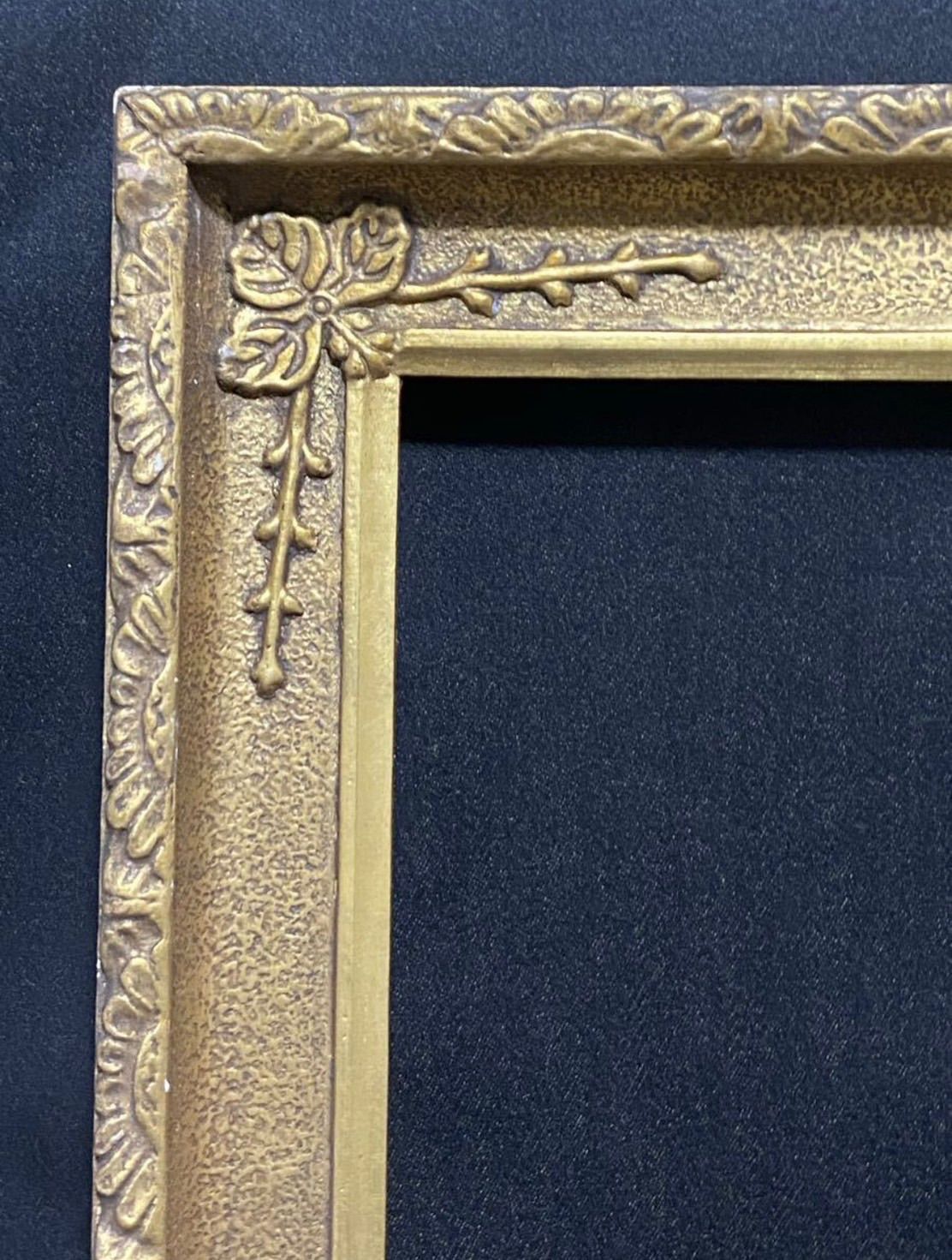 アートフレーム⑧ 額縁 空額 ゴールド 金彩 木製装飾額 ビンテージ