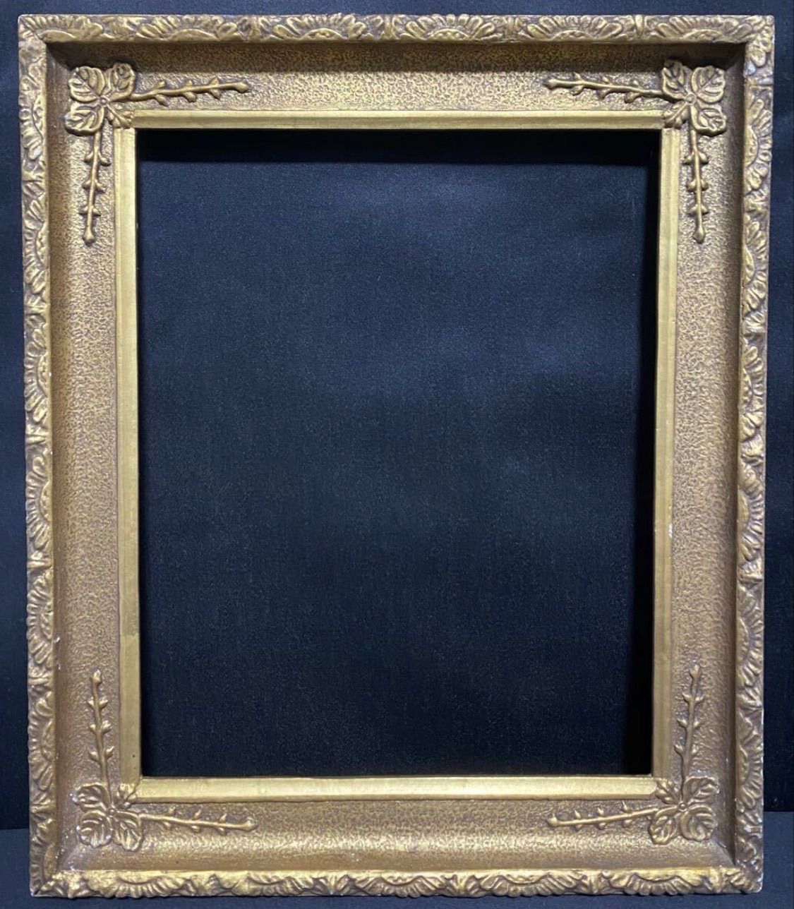 アートフレーム⑧ 額縁 空額 ゴールド 金彩 木製装飾額 ビンテージ