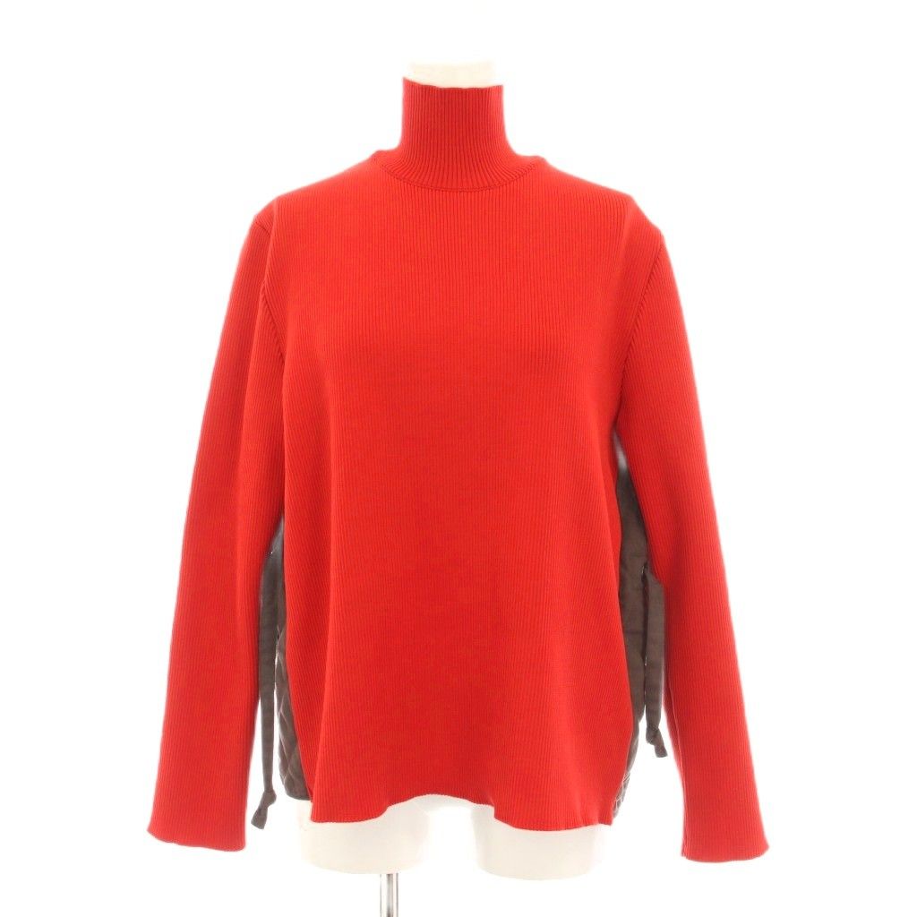 アキラナカ AKIRA NAKA バック フェイクスウェード切替 ハイネック