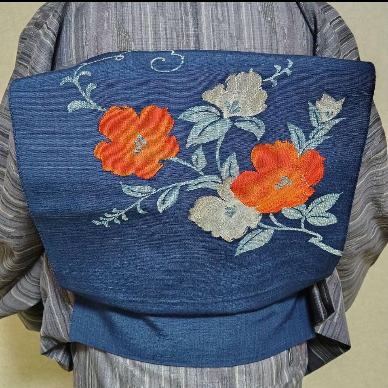 正絹 麻混 羅 帯 名古屋帯 タ32 - メルカリ