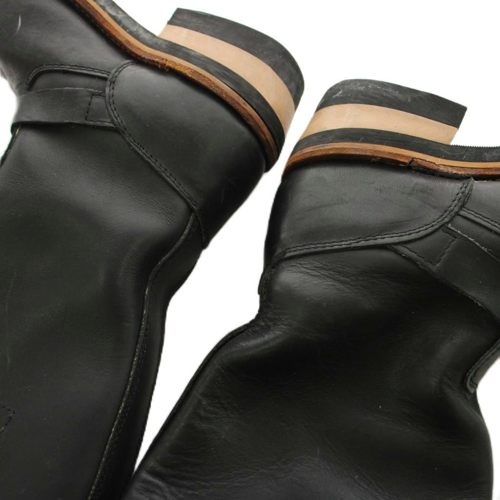 ホーキンス Hawkins エンジニアブーツ ヒール レザー UK4 黒 ブラック