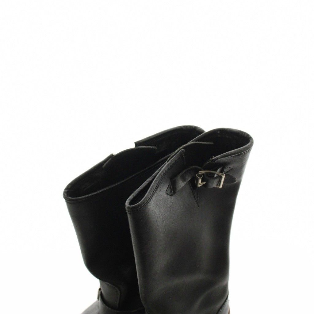 ホーキンス Hawkins エンジニアブーツ ヒール レザー UK4 黒 ブラック