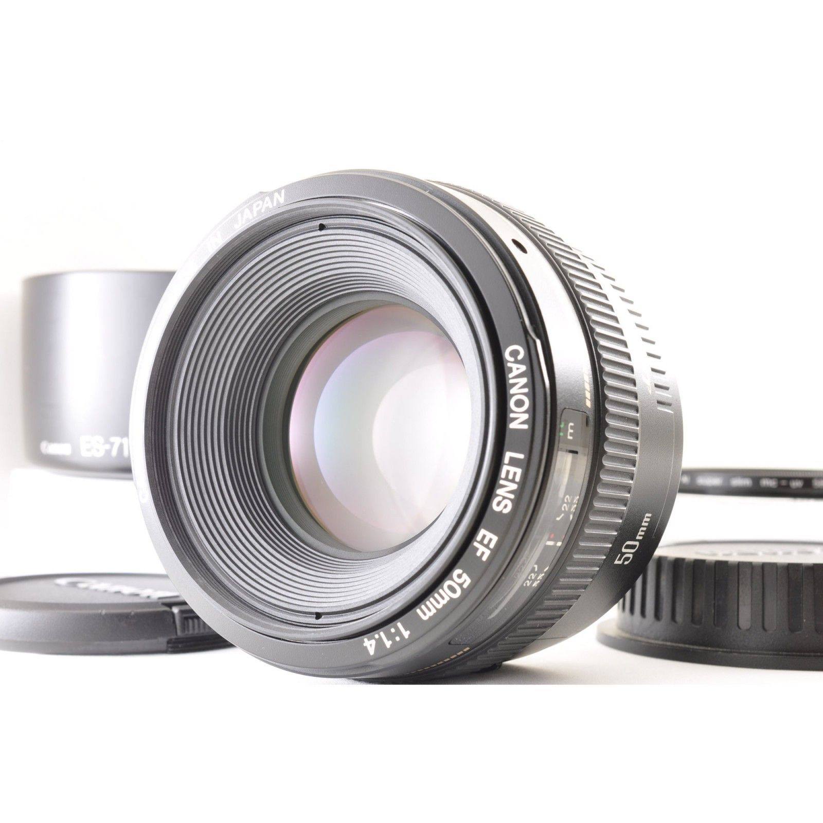 CANONカメラ、レンズ Canon EF 50mm f/1.4 USM フルサイズ対応 単焦点レンズ, フード 【公式
