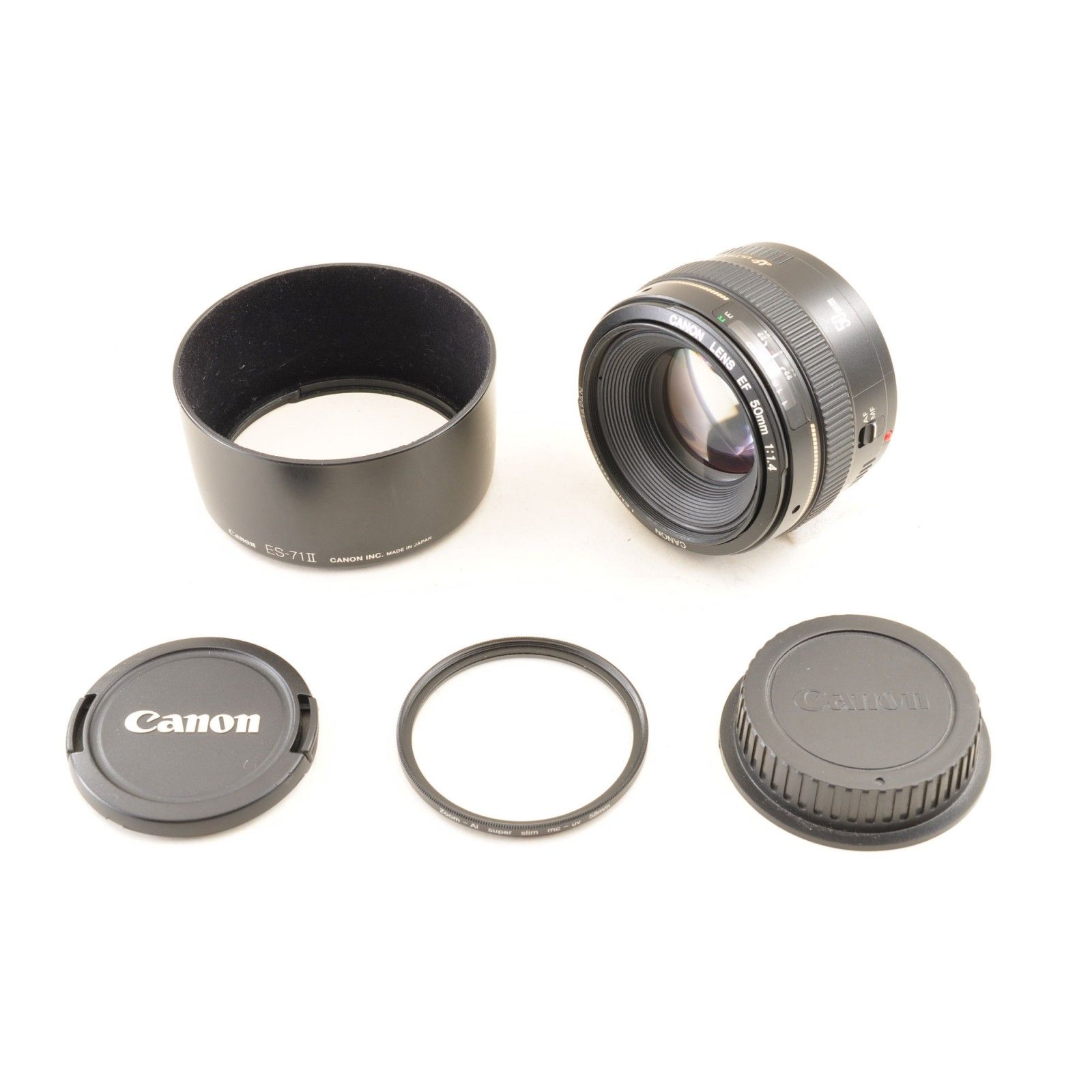 Canon EF 50mm f/1.4 USM フルサイズ対応 単焦点レンズ, フード 【公式