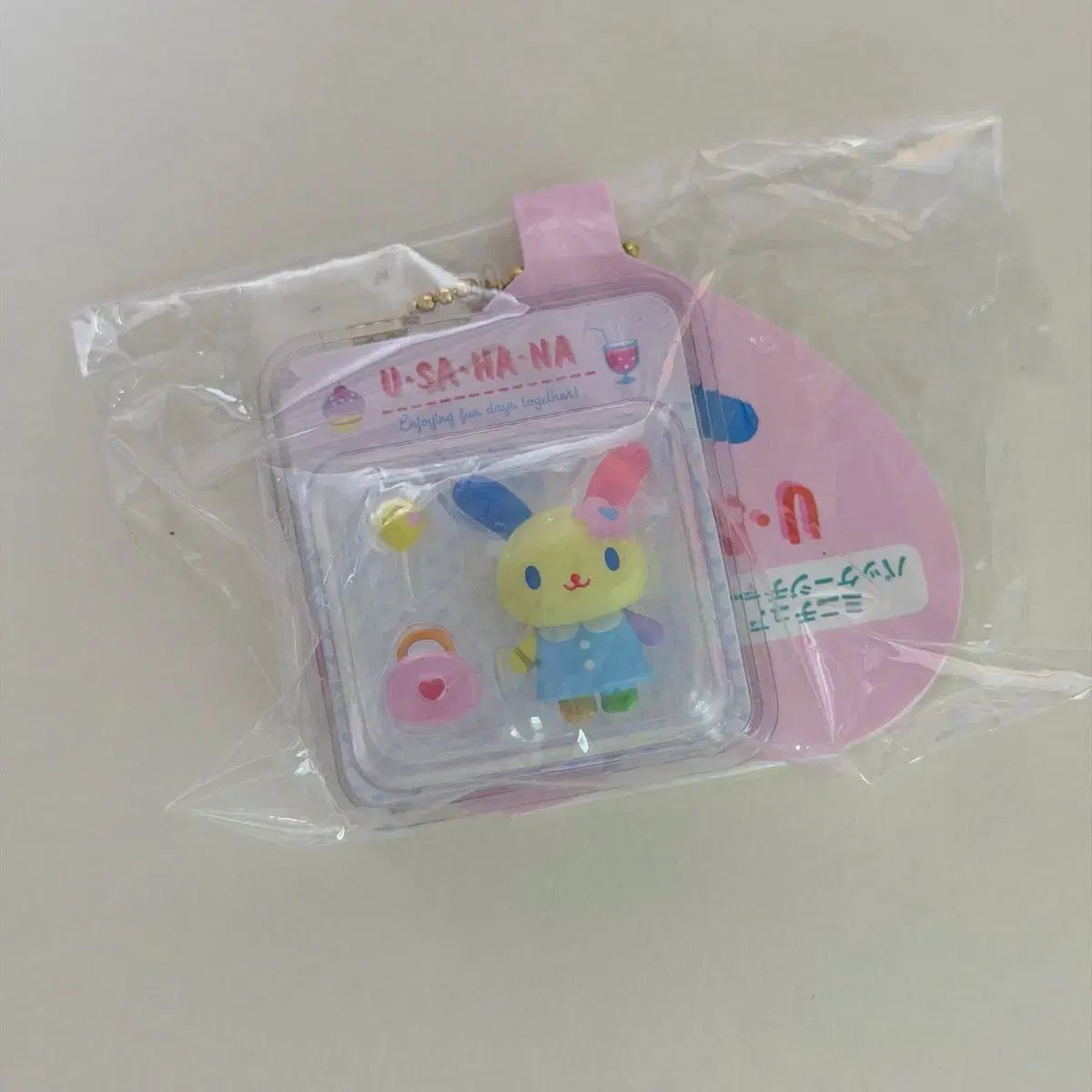 サンリオ ウサハナ ミニチュア パッケージ チャーム キーホルダー