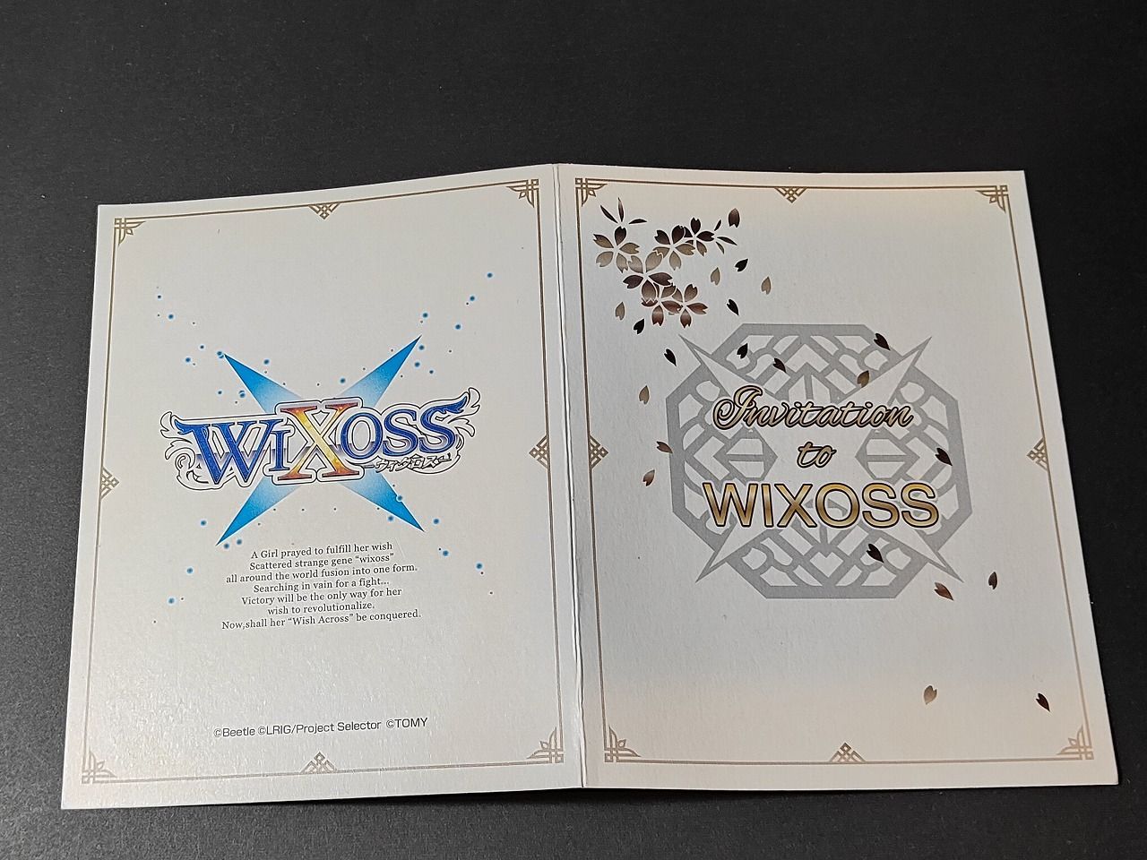 fym34 ウィクロス 花見 サシェ＆ミュウ(台紙付き) 中国語版 大・お花見