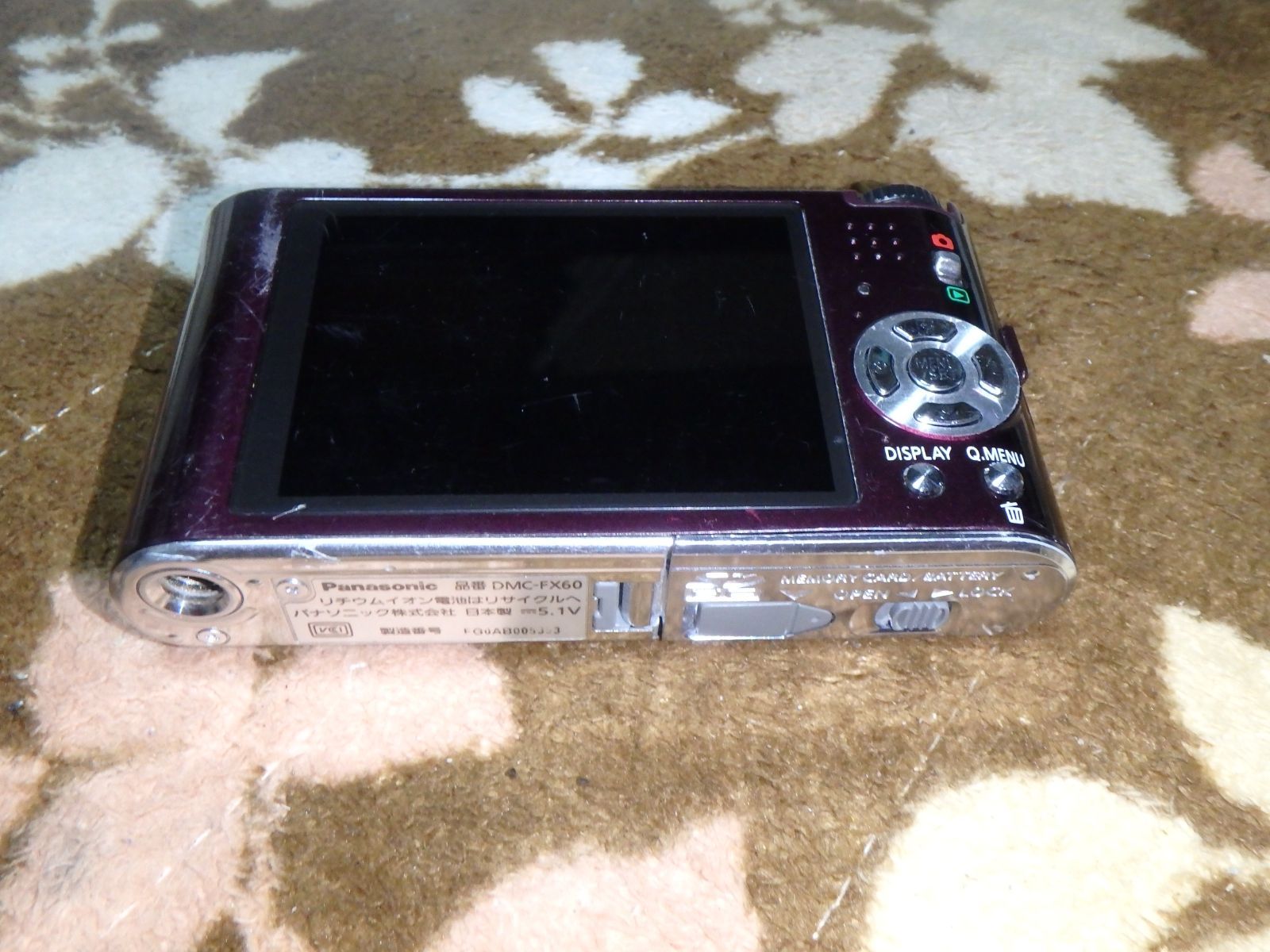 動作品 PANASONIC DMC-FX60 LUMIX デジタルカメラ 難 - メルカリ