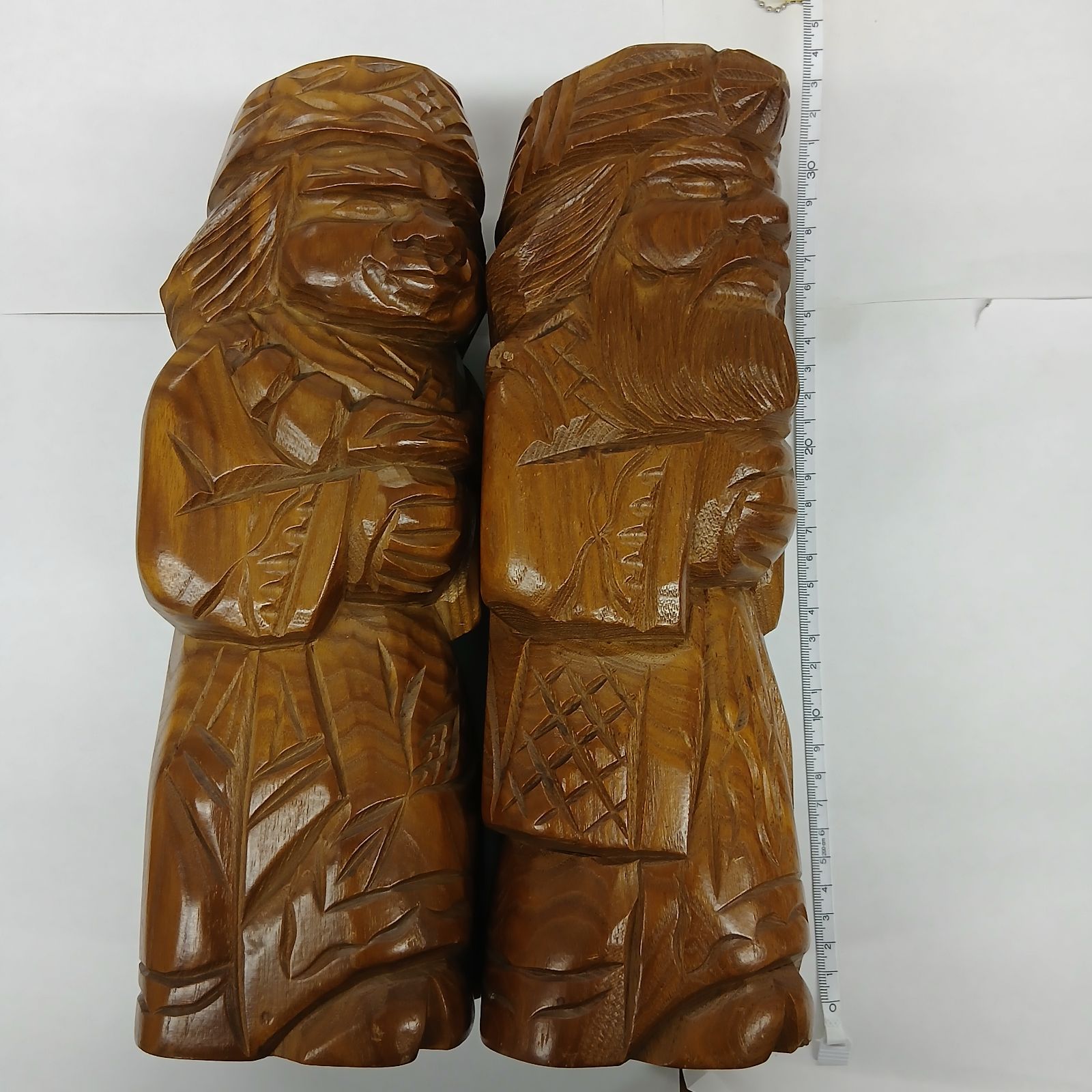 ✨掘り出し物✨ 北海道 民芸品 アイヌ工芸 木彫り ニポポ人形 29cm