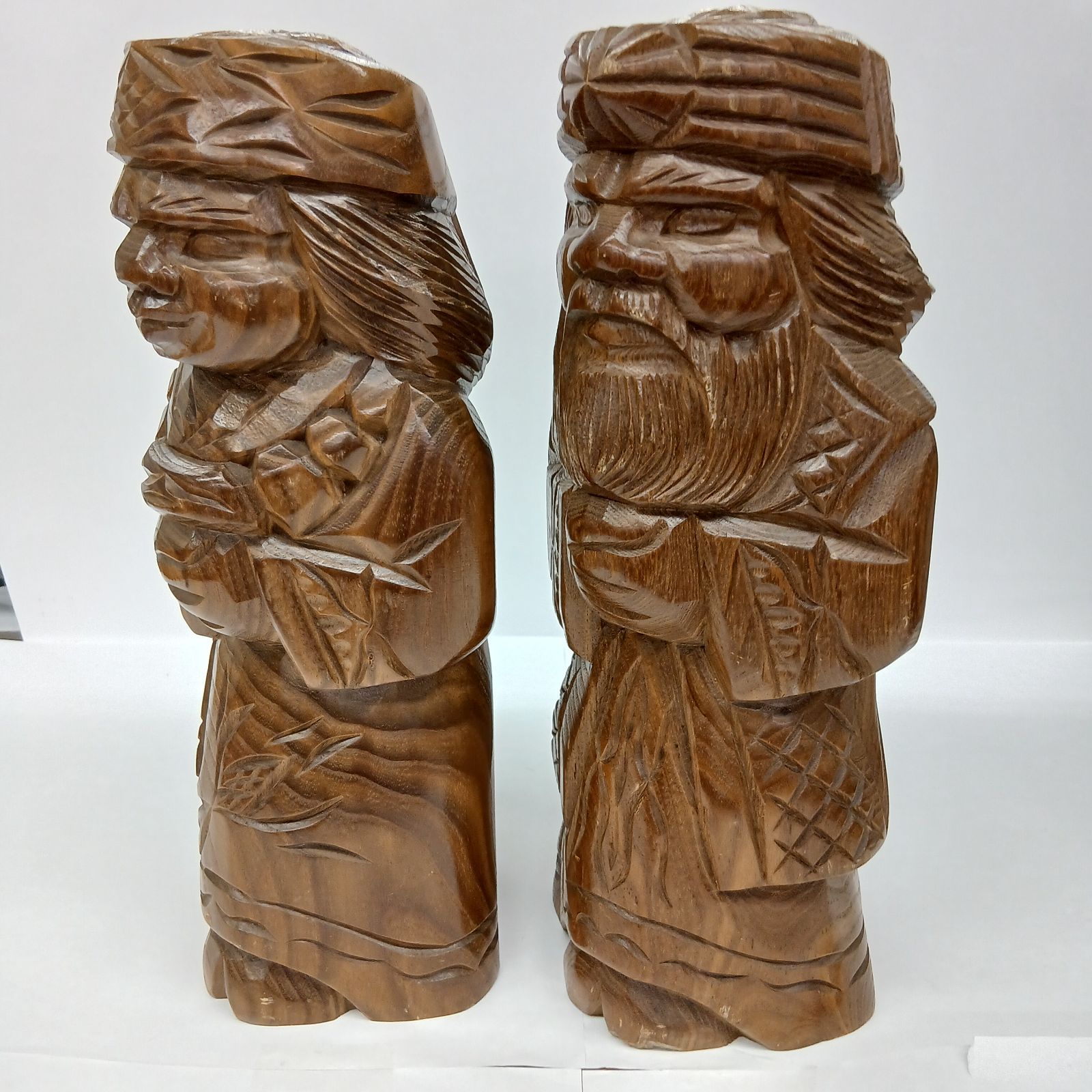 ✨掘り出し物✨ 北海道 民芸品 アイヌ工芸 木彫り ニポポ人形 29cm