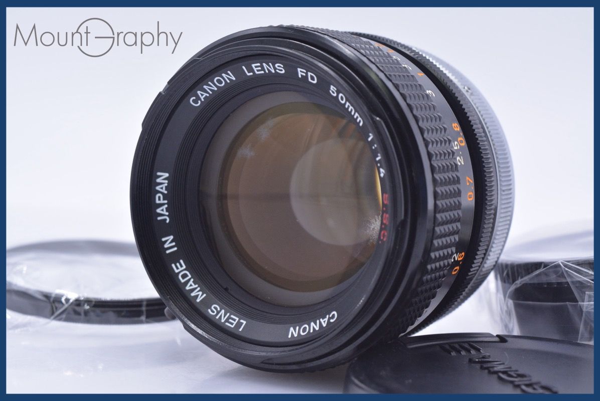 動作保証】 キヤノン Canon FD 50mm F1.4 S.S.C. 前後キャップ&レンズ