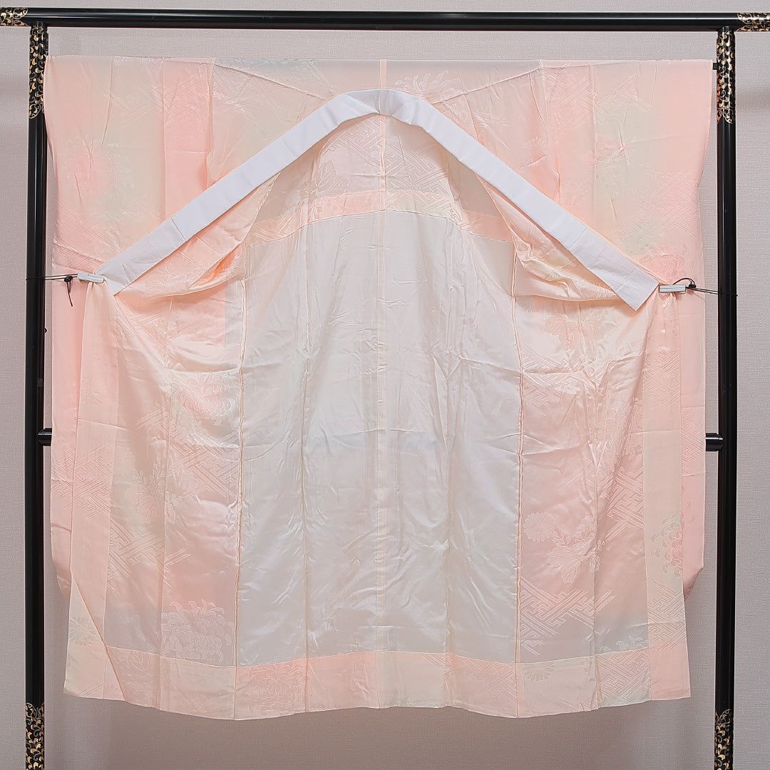 振袖用 長襦袢 無双袖 身丈143cm 裄丈67cm 正絹 Sランク 3XLサイズ