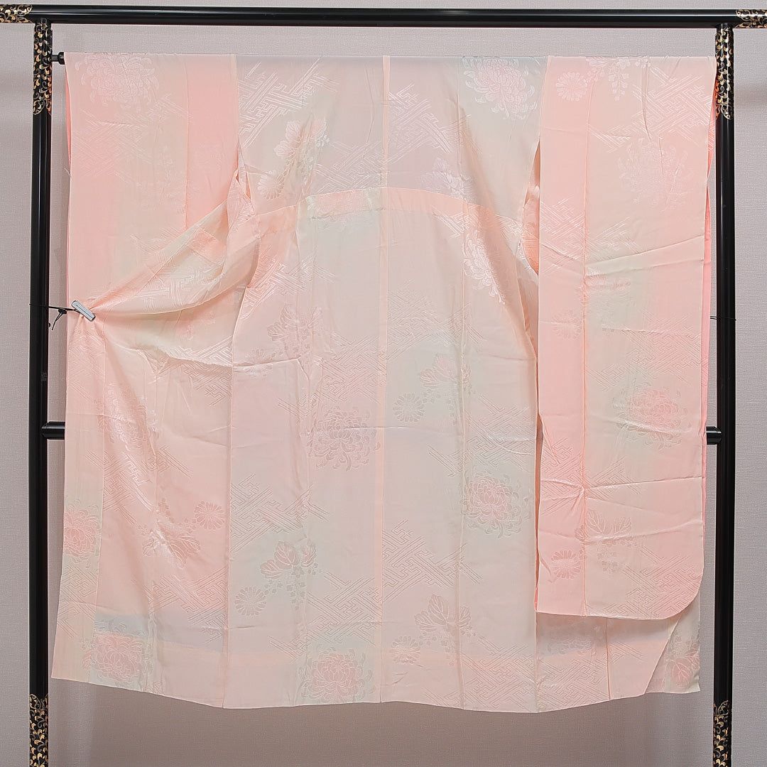 振袖用 長襦袢 無双袖 身丈143cm 裄丈67cm 正絹 Sランク 3XLサイズ