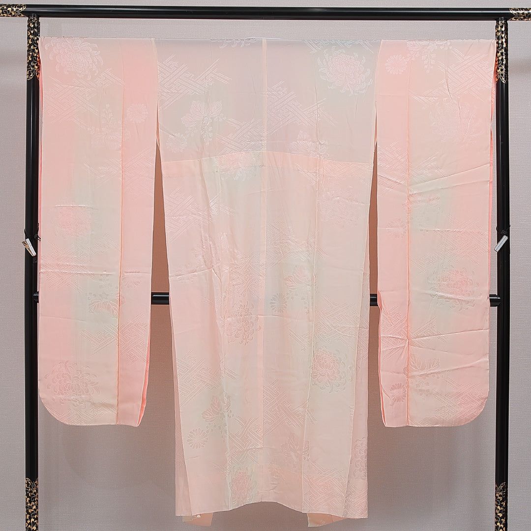 振袖用 長襦袢 無双袖 身丈143cm 裄丈67cm 正絹 Sランク 3XLサイズ