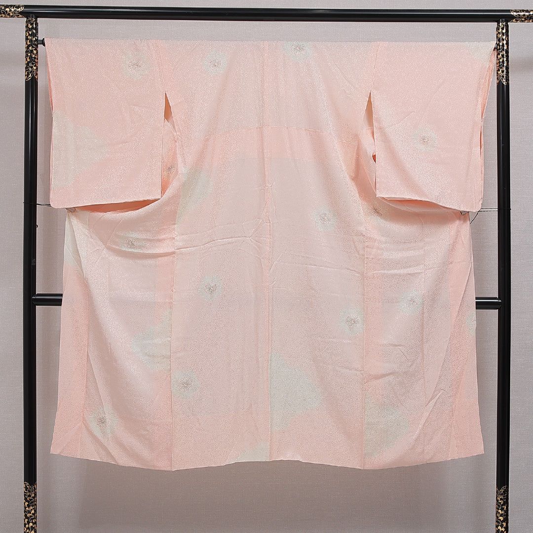 長襦袢 無双袖 身丈136cm 裄丈67cm 正絹 Aランク 2XLサイズ 花柄