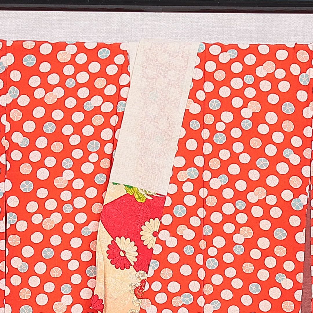 アンティーク 長襦袢 無双袖 身丈130cm 裄丈63cm 正絹 Bランク Lサイズ