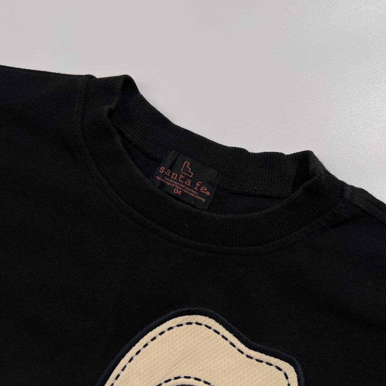 Santa fe サンタフェ BIGロゴ 刺繍 半袖 スウェット トレーナー サイズ 