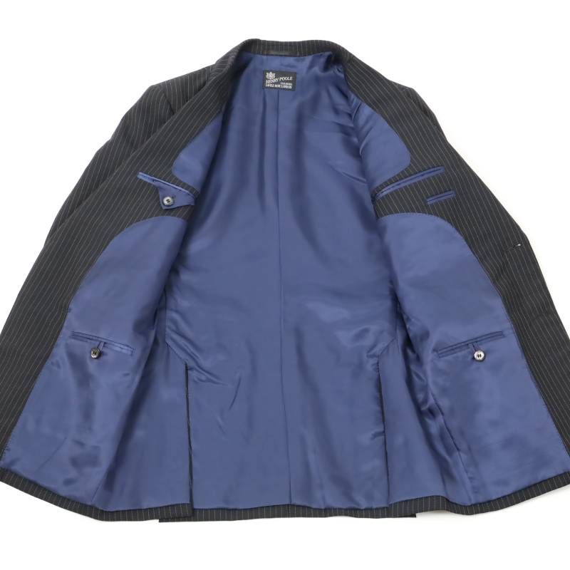 新品 ◇ HENRY POOLE ヘンリープール ストライプスーツ 日本製