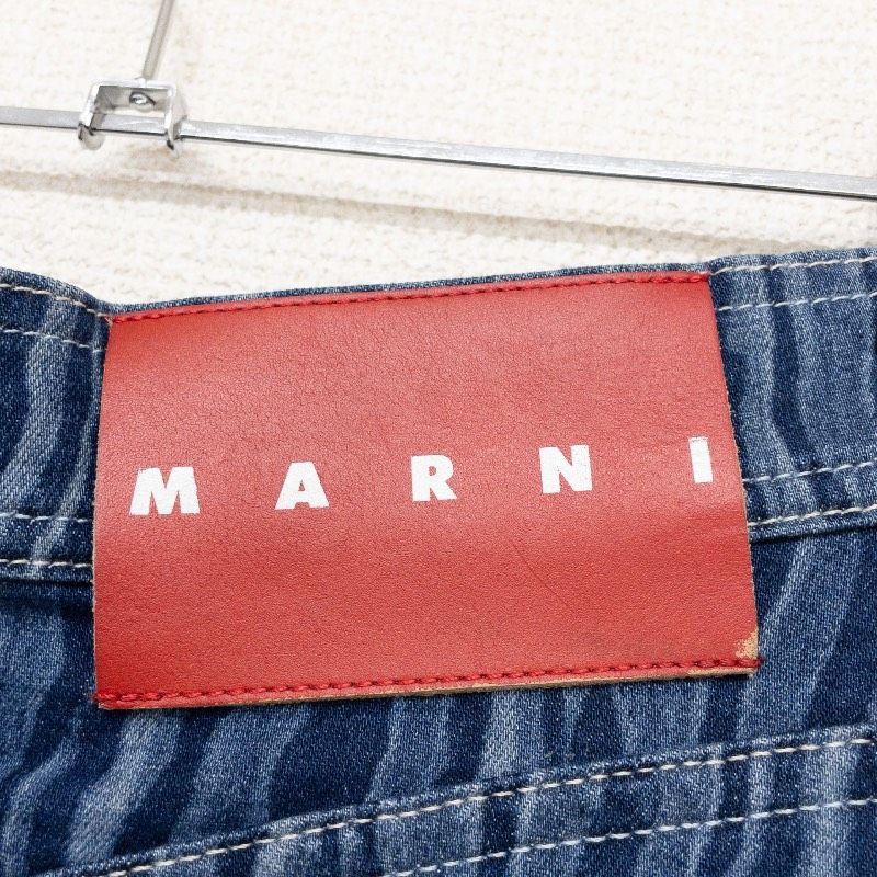 MARNI マルニ 2022SS デニムスカート フロントボタン フレア 