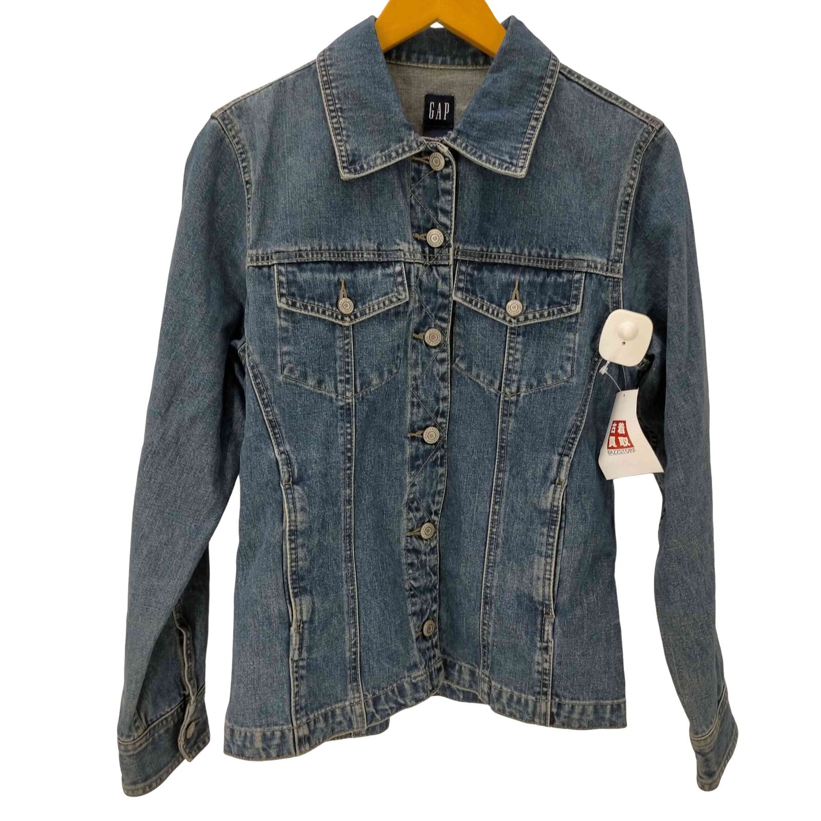 ギャップ Gap 90-00S 紺タグ OLD デニム トラッカー ジャケット 濃絹