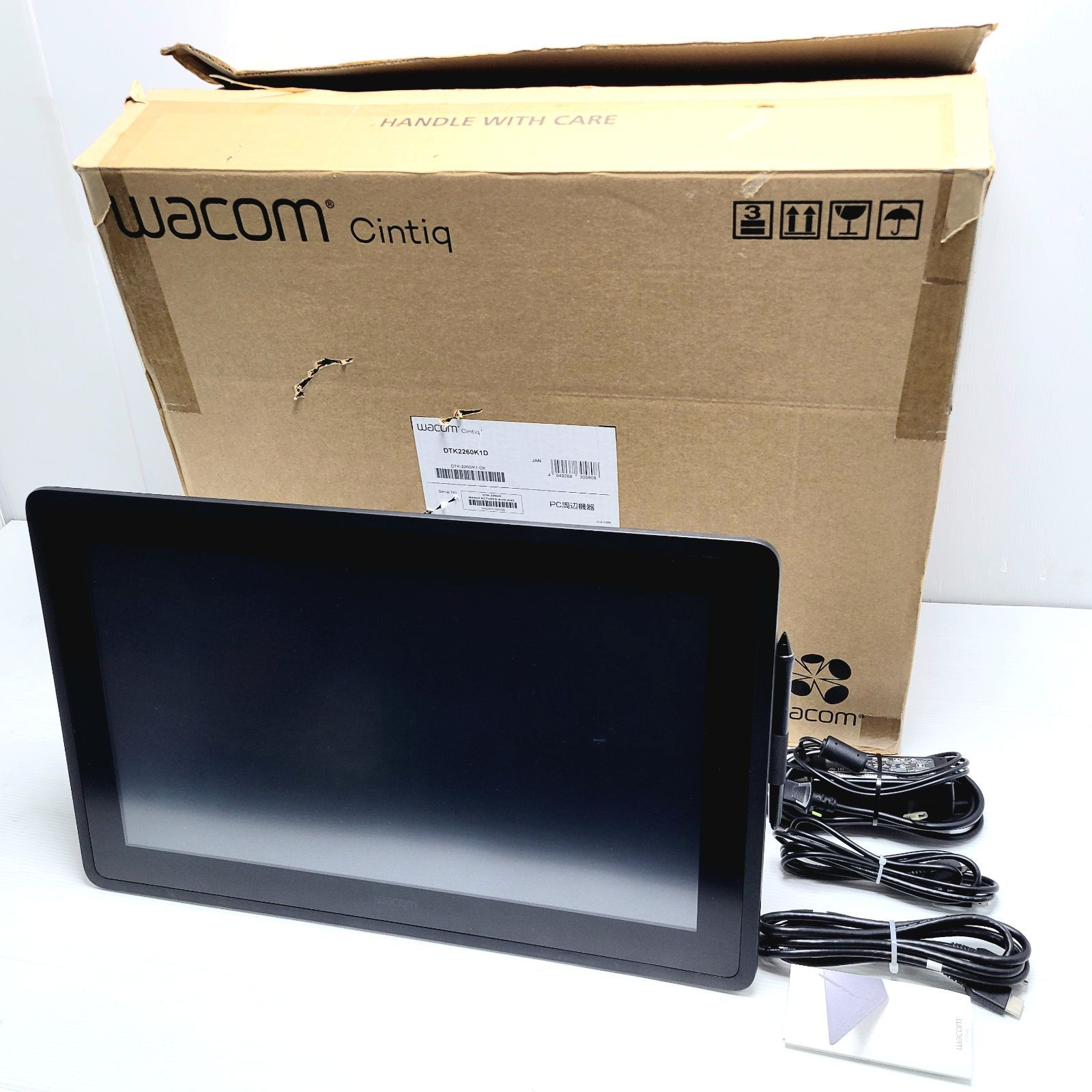 正常動作品】Wacom ワコム Cintiq 22 DTK2260K1D 液晶ペン